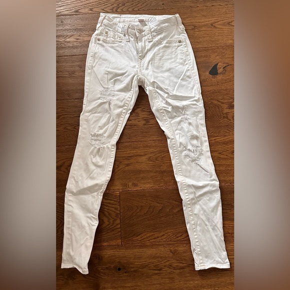 Authentic white distressed skinny jeans - Picture 3 of 4